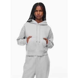 Aritzia tna sweatfleece cozy fleece Gray Hoodie boyfriend fit